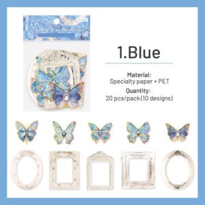 dreamy butterfly holographic decorative paper sku 1