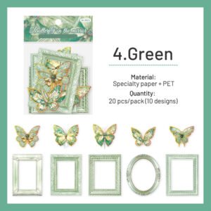 dreamy butterfly holographic decorative paper sku 4