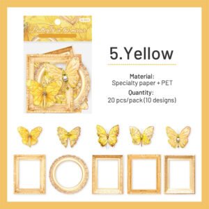 dreamy butterfly holographic decorative paper sku 5