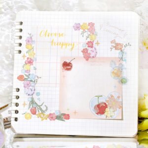 dreamy glass fantasy series fresh floral washi tape b2