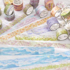 dreamy wonderland series oil painting washi tape b3