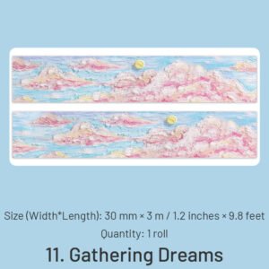 dreamy wonderland series oil painting washi tape sku 11