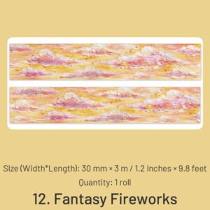 dreamy wonderland series oil painting washi tape sku 12