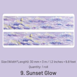 dreamy wonderland series oil painting washi tape sku 9