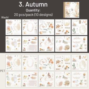 dual material die cut sticker book borders text stamps flowers sku 3