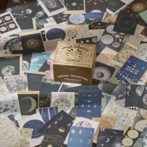 Dual-material Sticker and Scrapbook Paper - Fairy Tale, Moon, Magazine dual material sticker and scrapbook paper fairy tale moon magazine b4