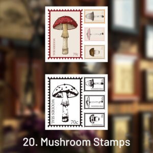 earthly world vintage text illustration wooden rubber stamp sku 20