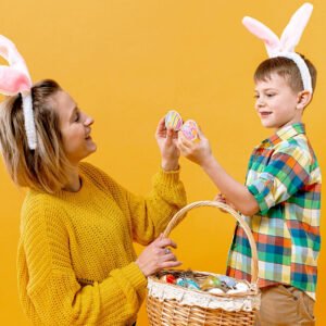 Easter Bunny and Egg Holographic Vinyl Stickers easter bunny and egg holographic vinyl stickers b5