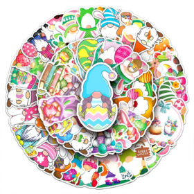 Easter Dwarf Cartoon Vinyl Stickers