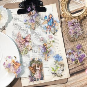 elf and flower hot stamping pet stickers b4