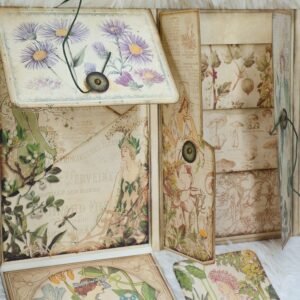 elf girl handmade junk journal folio kit 8