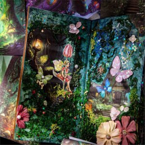 Enchanted Forest and Cottage Scrapbook Paper enchanted forest and cottage scrapbook paper b1