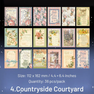 european style large floral decorative paper sku 4