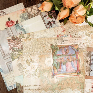 european style vintage lace floral decorative paper c