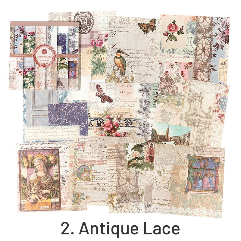 european style vintage lace floral decorative paper sku 2