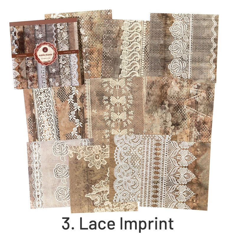 european style vintage lace floral decorative paper sku 3
