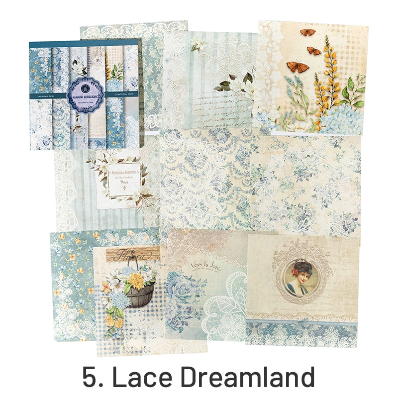 european style vintage lace floral decorative paper sku 5