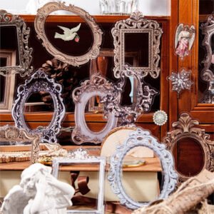 European Vintage Frame Clear Transparent Stickers