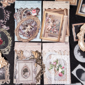 european vintage frame pet stickers b4