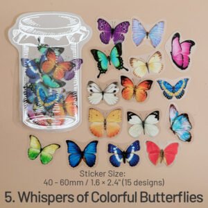 Everything in a Bottle Series Flower Butterfly Sticker Pack everything in a bottle series flower butterfly sticker pack sku 5