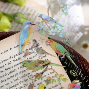 Everything Is Fun High-End Hot Stamping Flower Bird Sticker everything is fun high end hot stamping flower bird sticke c2