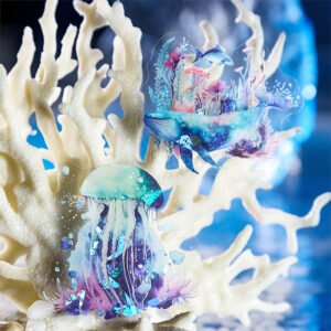 Exquisite The Sea Themed Shell Light Clear Transparent Sticker exquisite the sea themed shell light pet sticker b1