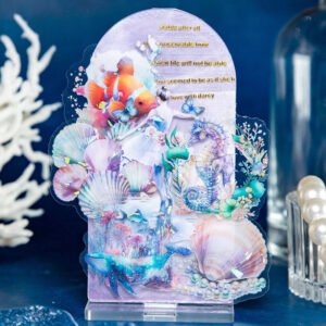Exquisite The Sea Themed Shell Light Clear Transparent Sticker exquisite the sea themed shell light pet sticker b3