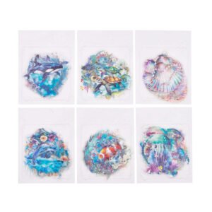 Exquisite The Sea Themed Shell Light Clear Transparent Sticker exquisite the sea themed shell light pet sticker b6