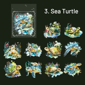 Exquisite The Sea Themed Shell Light Clear Transparent Sticker exquisite the sea themed shell light pet sticker sku 3
