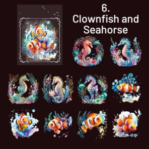Exquisite The Sea Themed Shell Light Clear Transparent Sticker exquisite the sea themed shell light pet sticker sku 6