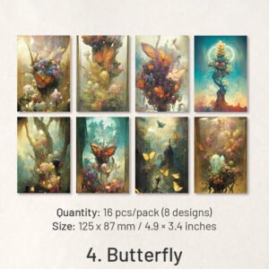 fairy tale dreamland washi scrapbook paper castle door forest butterfly garden sku 4
