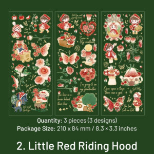 fairy tale pet sticker sheets little prince little red riding hood snow white alice sku 2