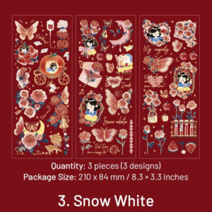 fairy tale pet sticker sheets little prince little red riding hood snow white alice sku 3