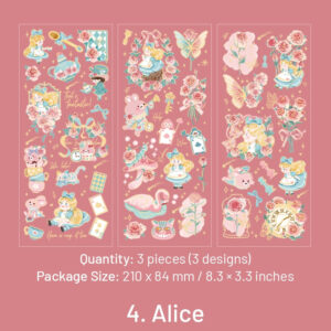 fairy tale pet sticker sheets little prince little red riding hood snow white alice sku 4