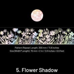 Fairy Tale Town Series Holographic Decorative Clear Transparent Tape fairy tale town series holographic decorative pet tape sku 5