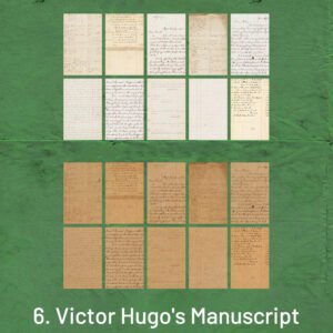 Famous Artist's Manuscripts Vintage Scrapbook Paper famous artist s manuscripts vintage scrapbook paper sku 5