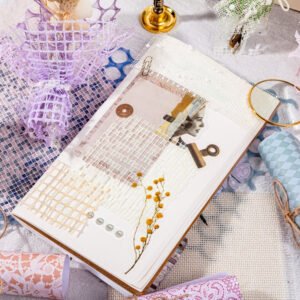 fancy net mixed material decorative paper package b3