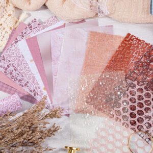 fancy net mixed material decorative paper package b4