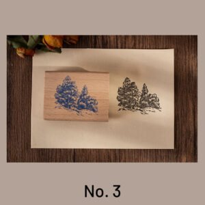 fantasy castle wooden rubber stamp sku 2