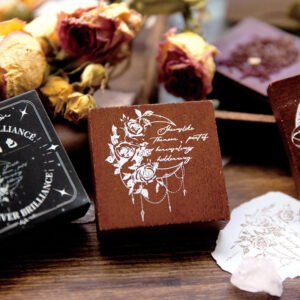fantasy galaxy series vintage wooden rubber stamp c