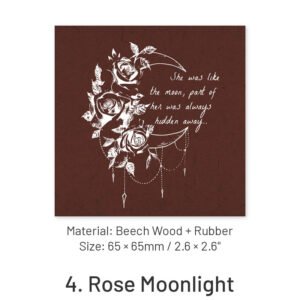fantasy galaxy series vintage wooden rubber stamp sku 4