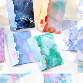 Fantasy Glitter Background Decoration Washi Clear Transparent Sticker Pack