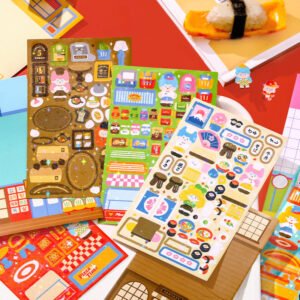 fantasy gourmet cartoon character decorative sticker b3