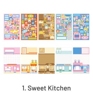 fantasy gourmet cartoon character decorative sticker sku 1