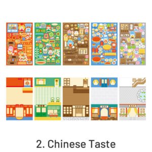fantasy gourmet cartoon character decorative sticker sku 2