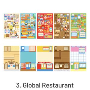 fantasy gourmet cartoon character decorative sticker sku 3