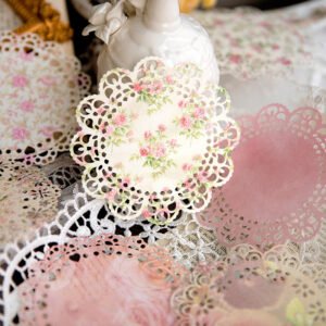 fantasy lace hollow vintage collage background paper c