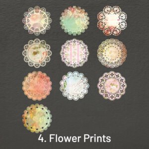 fantasy lace hollow vintage collage background paper sku 4