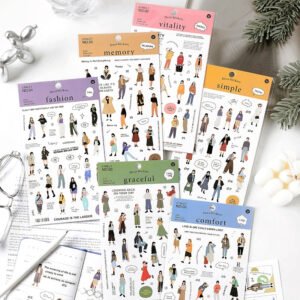 Fashion Girl Street Snap Series Stickers