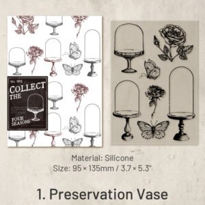 favorite four seasons series vintage silicone stamps sku 1